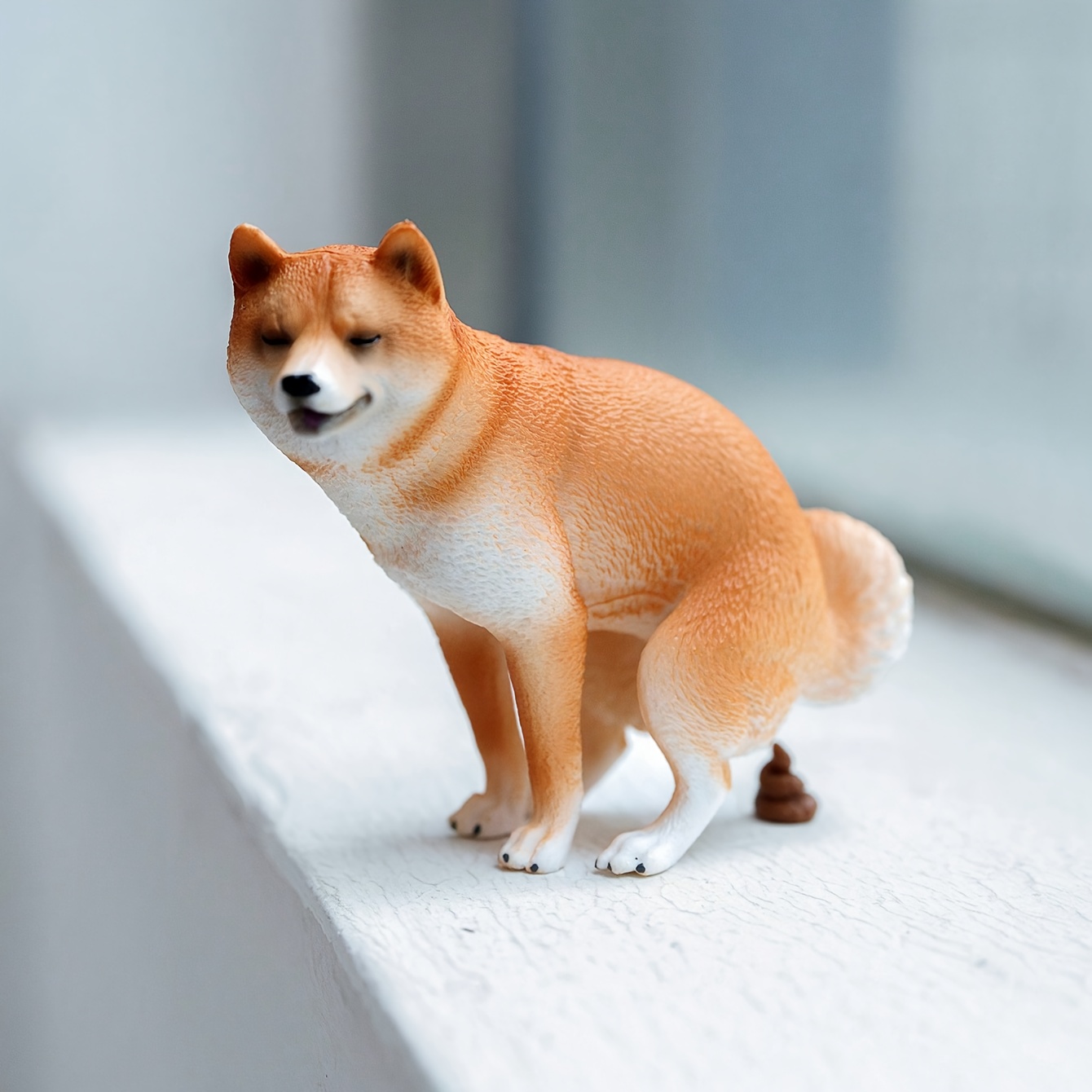 Home Decor Resin - 1/6 스케일 재미있는 시바견 피규어 세트