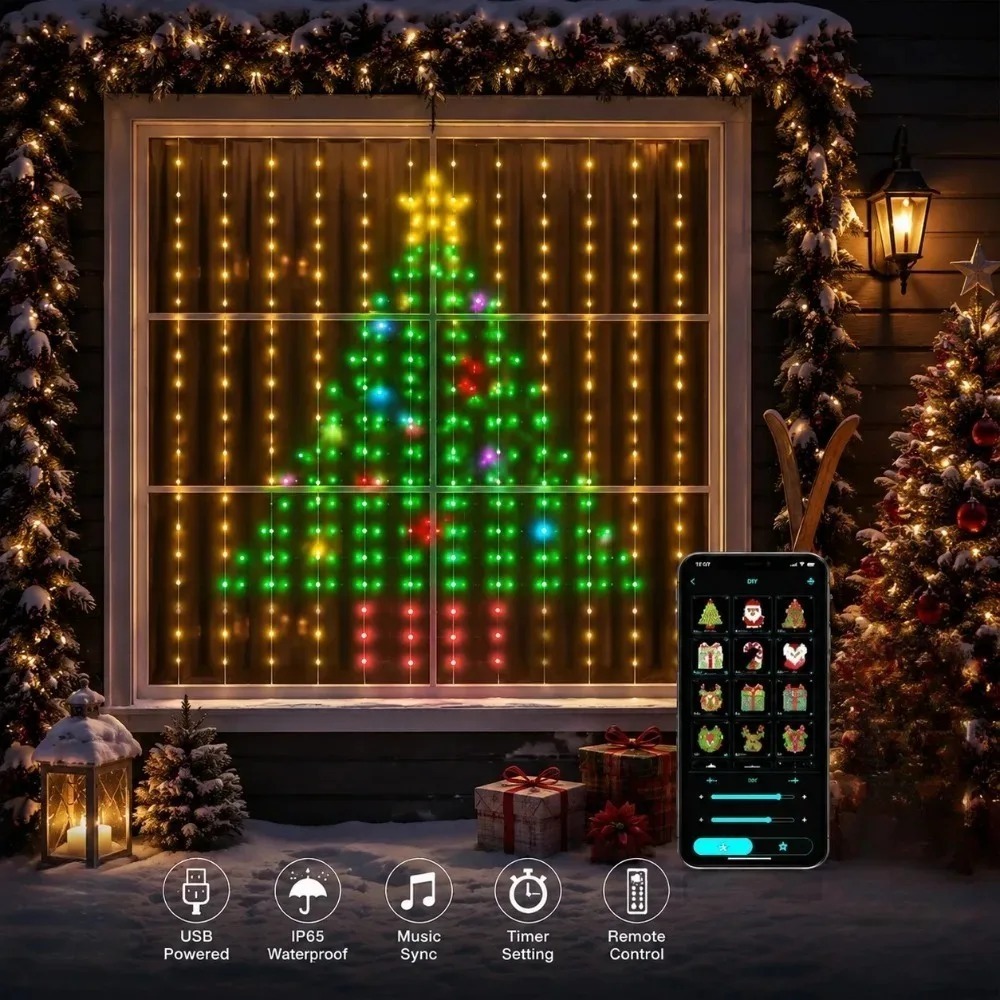 Home Decor App Free - LED 픽셀 커튼 조명 블루투스 앱