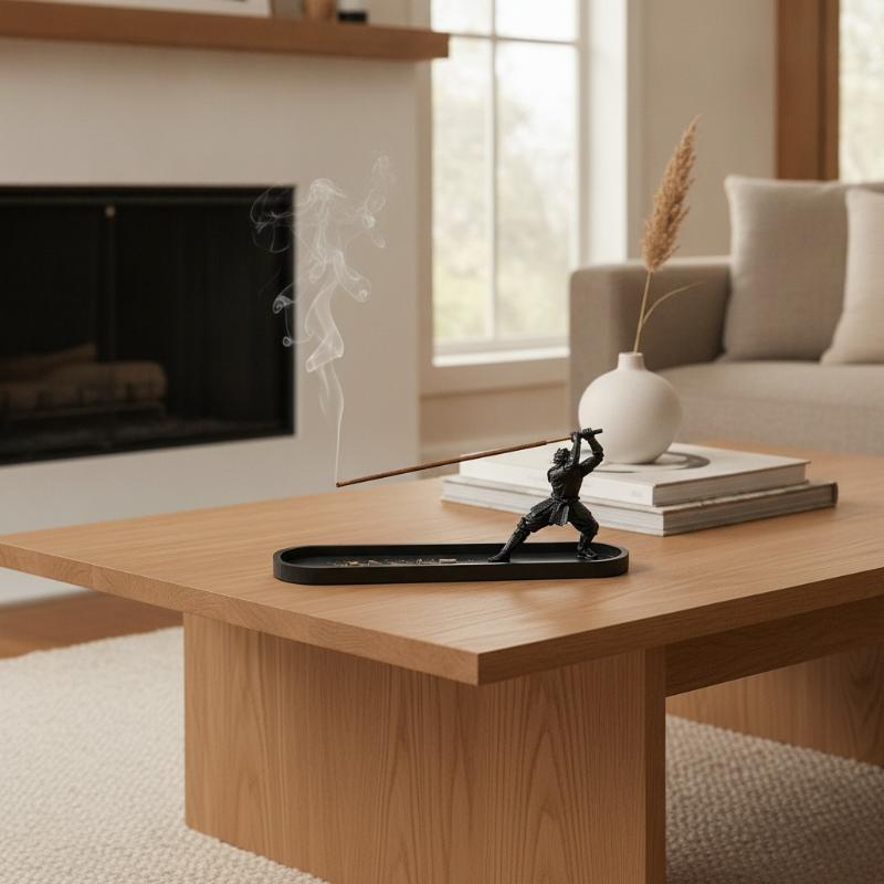 Home Decor Humacao - 1개입 사무라이 스타일 향로 (재받이 및