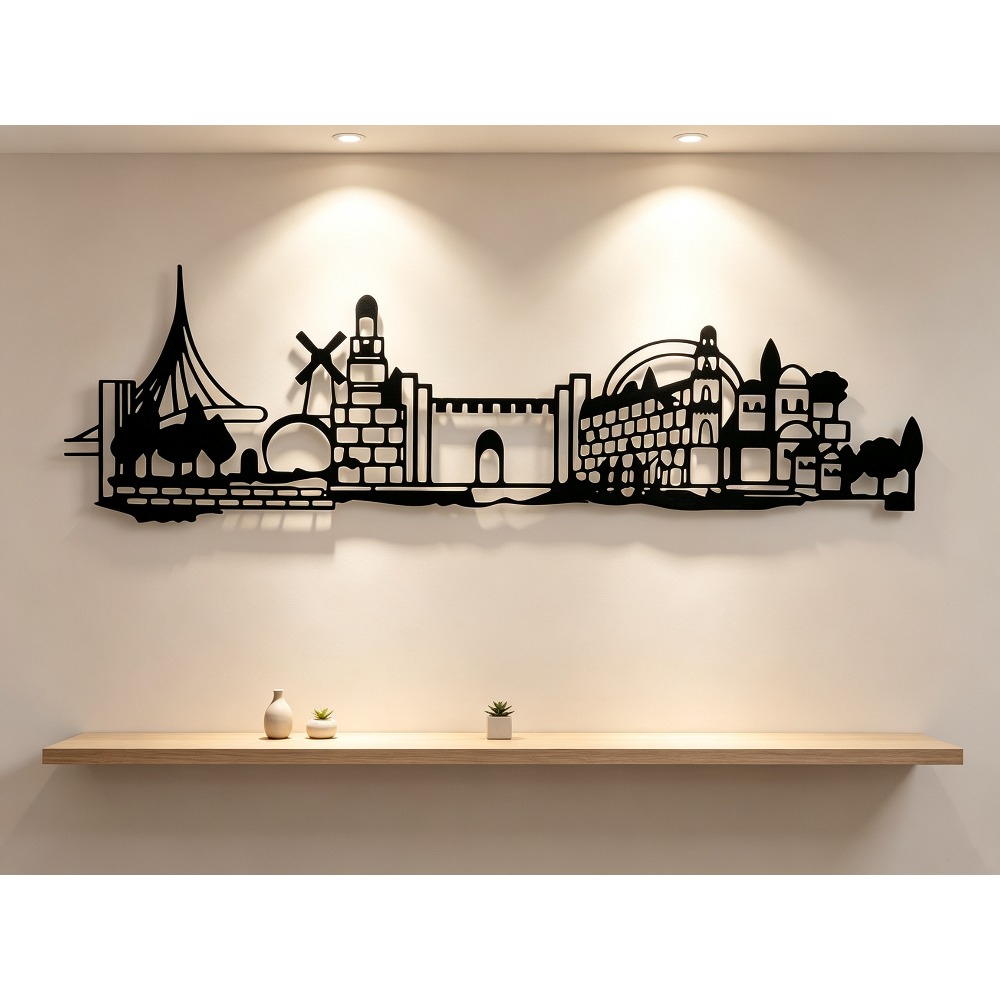 Home Decor In - CIFBUY 금속 벽 장식 예술품, 예루살렘