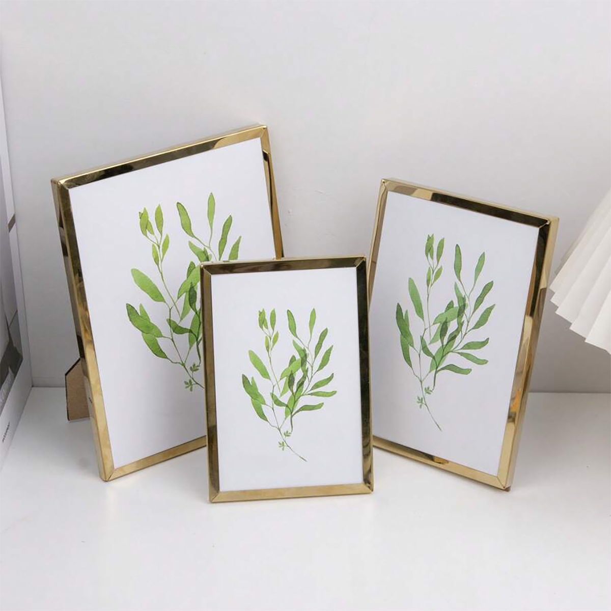 Bamboo Photo Frame - 스테인리스 스틸 사진 액자는 세로형 직사각형