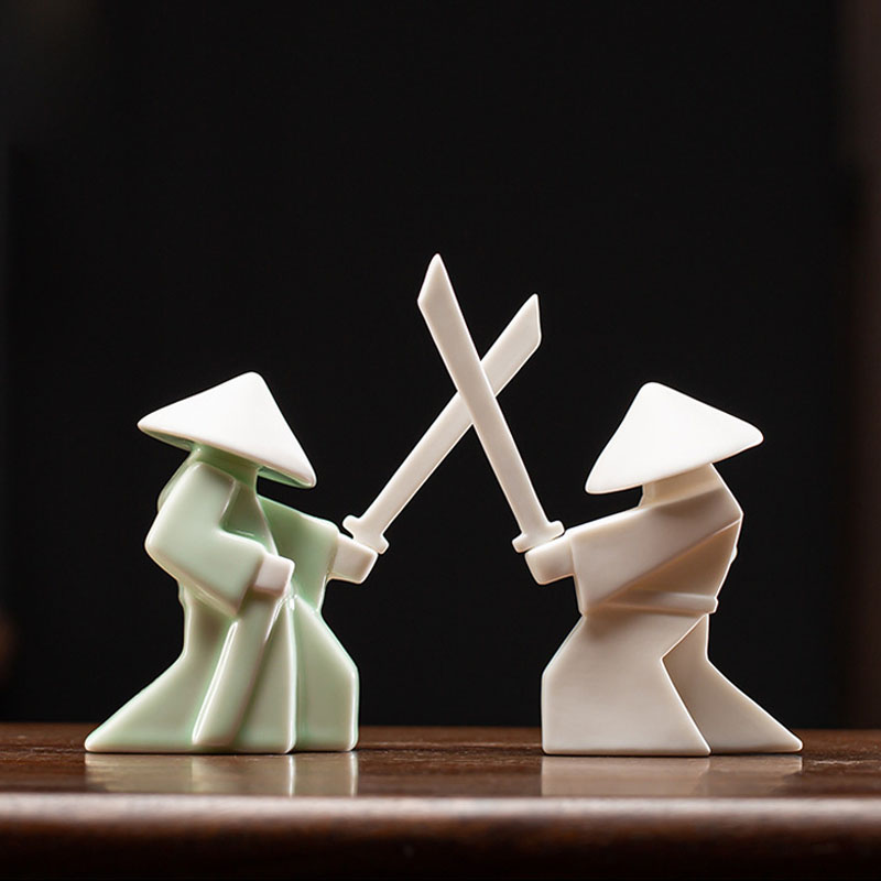 Home Decor Humacao - 검객 Chivalrous 전문가 세라믹 사무라이 기사