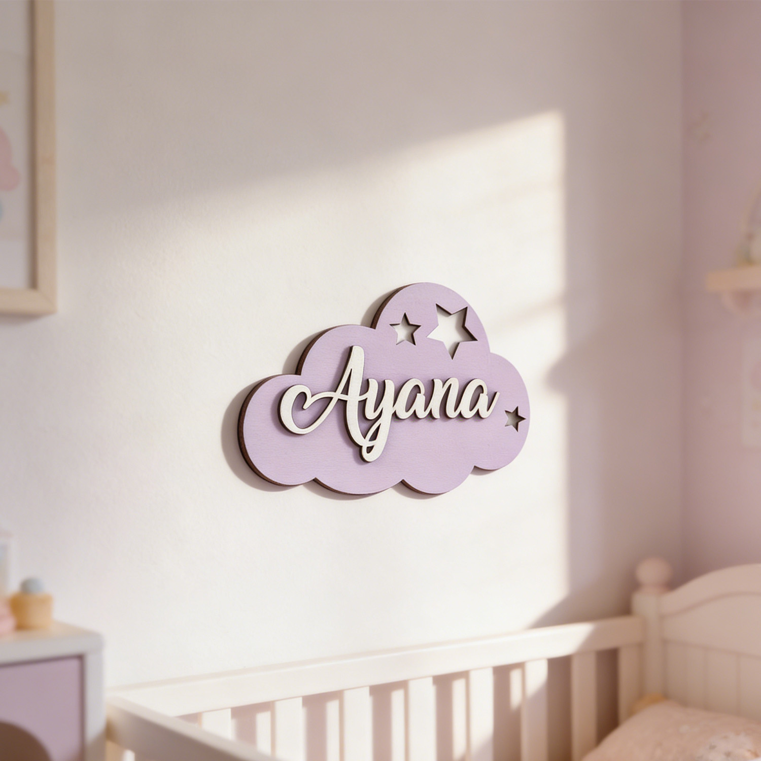 1pc 맞춤형 구름 모양의 나무 성씨 브랜드, 가정 장 - Home Decor Brand 리뷰 및 가격
