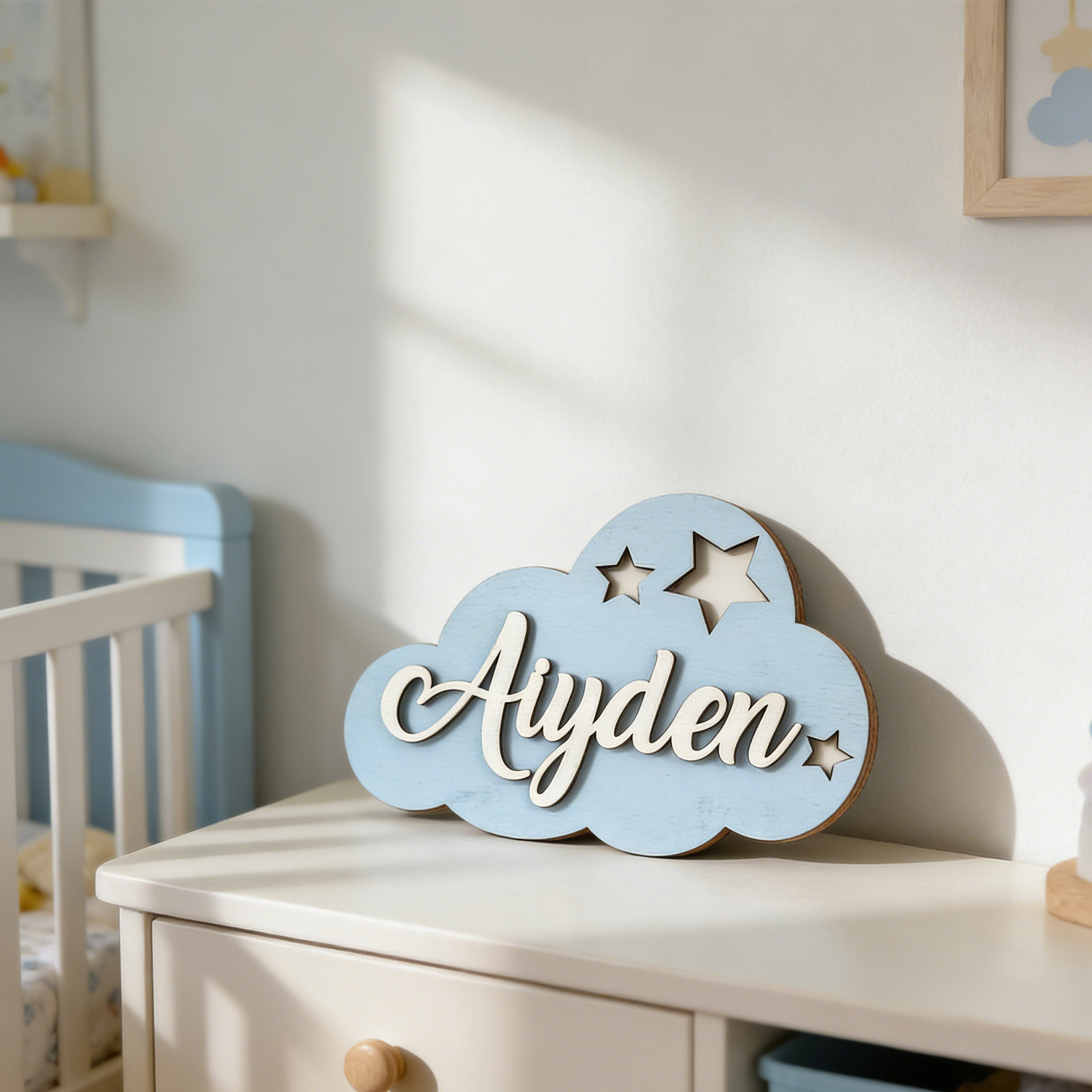1pc 맞춤형 구름 모양의 나무 성씨 브랜드, 가정 장 - Home Decor Brand 리뷰 및 가격