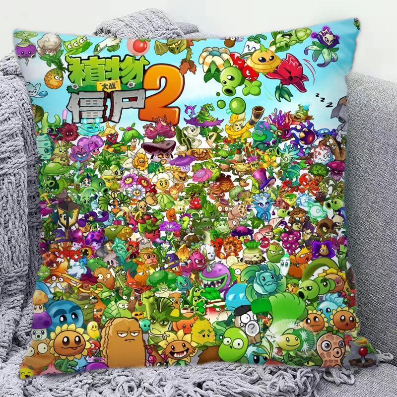 식물 대 좀비 귀여운 만화 양면 패턴 베개 소파 장식  - Home Decor Sofa 리뷰 및 가격