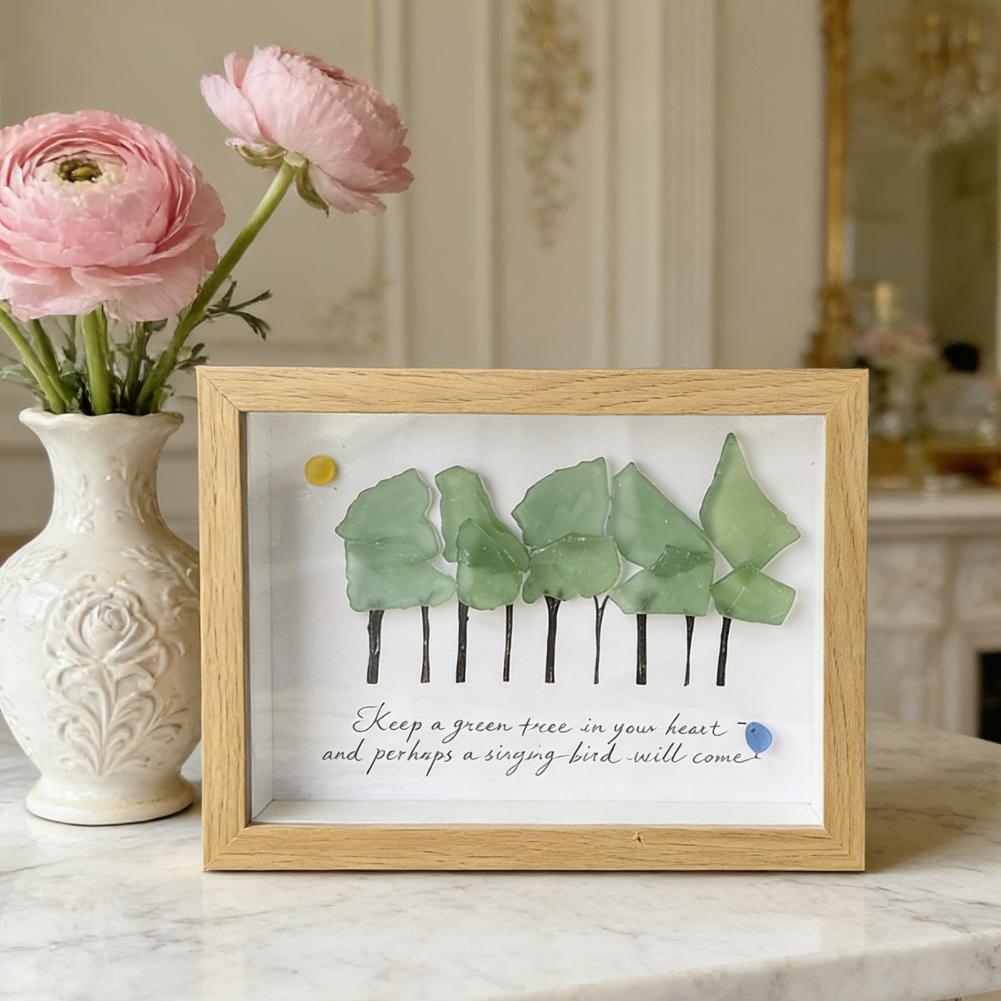 데스크탑 사진 액자 수제 바다 유리 나무 벽 장식 액자 - Bamboo Photo Frame 리뷰 및 가격