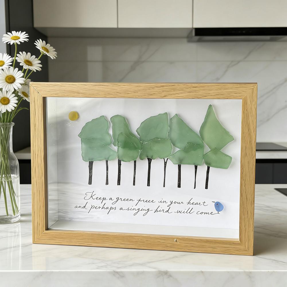 데스크탑 사진 액자 수제 바다 유리 나무 벽 장식 액자 - Bamboo Photo Frame 리뷰 및 가격