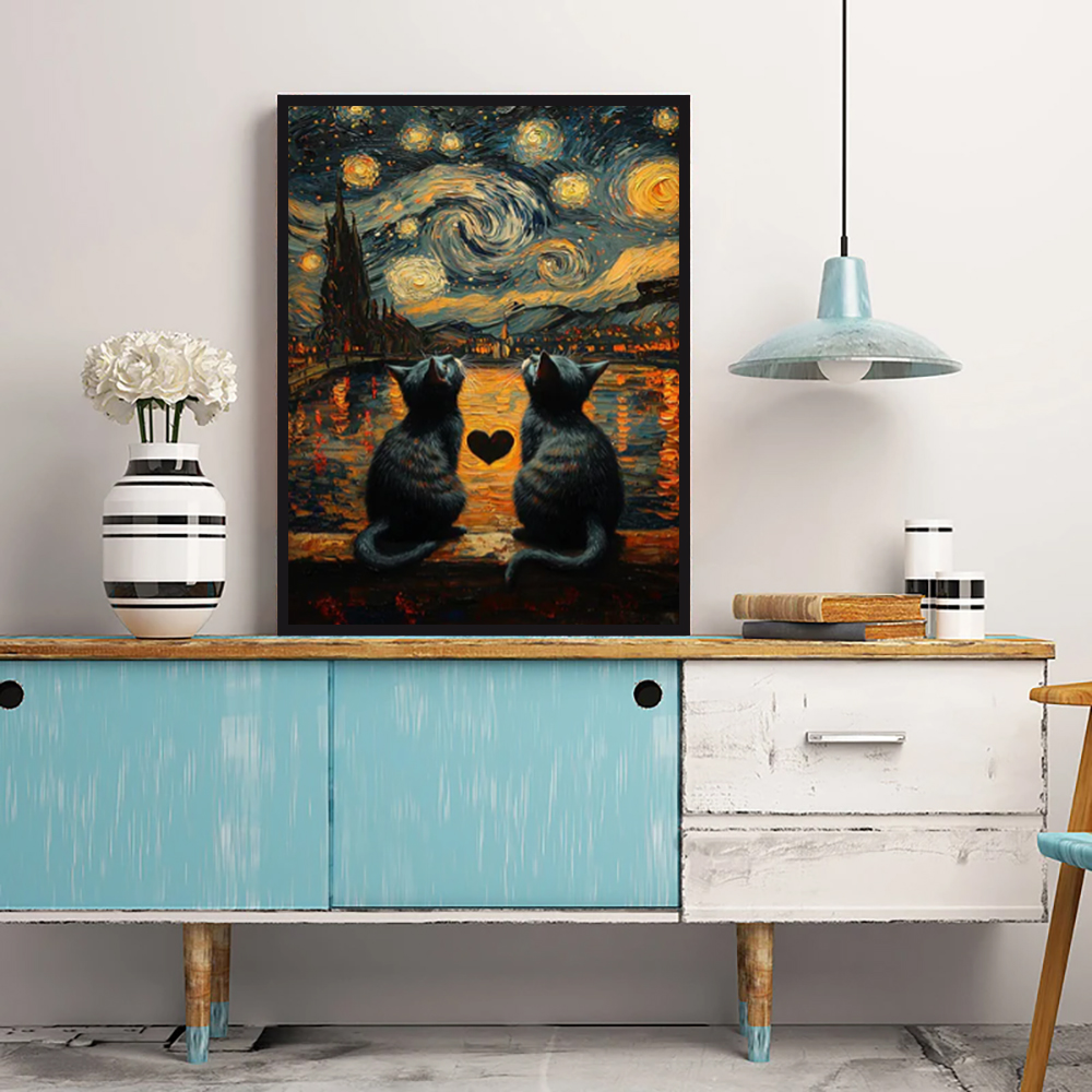 유명한 거장 반 고흐 아트 포스터, 반 고흐의 별이 빛 - Abstract Oil Painting 리뷰 및 가격