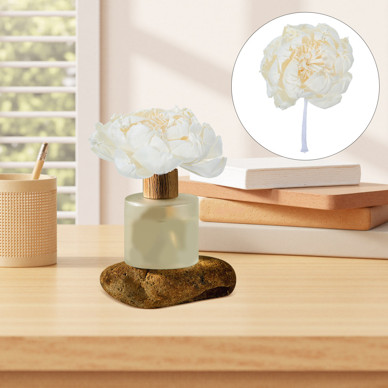 모란꽃 향 디퓨저 12cm 인조 모란꽃 향기로운 장식용 - Home Decor Flowers 리뷰 및 가격