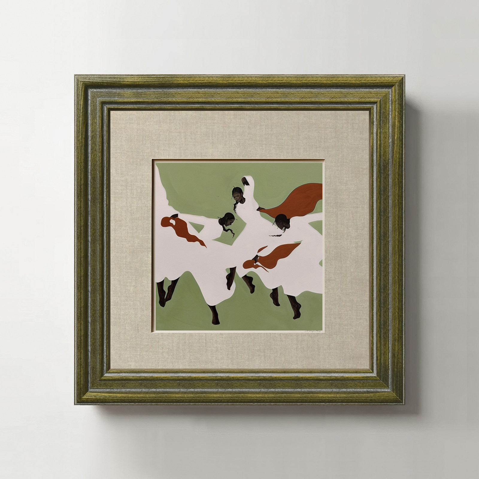2.5cm 앤틱 워시드 세이지 그린 스트라이프 우드 사 - Bamboo Photo Frame 리뷰 및 가격