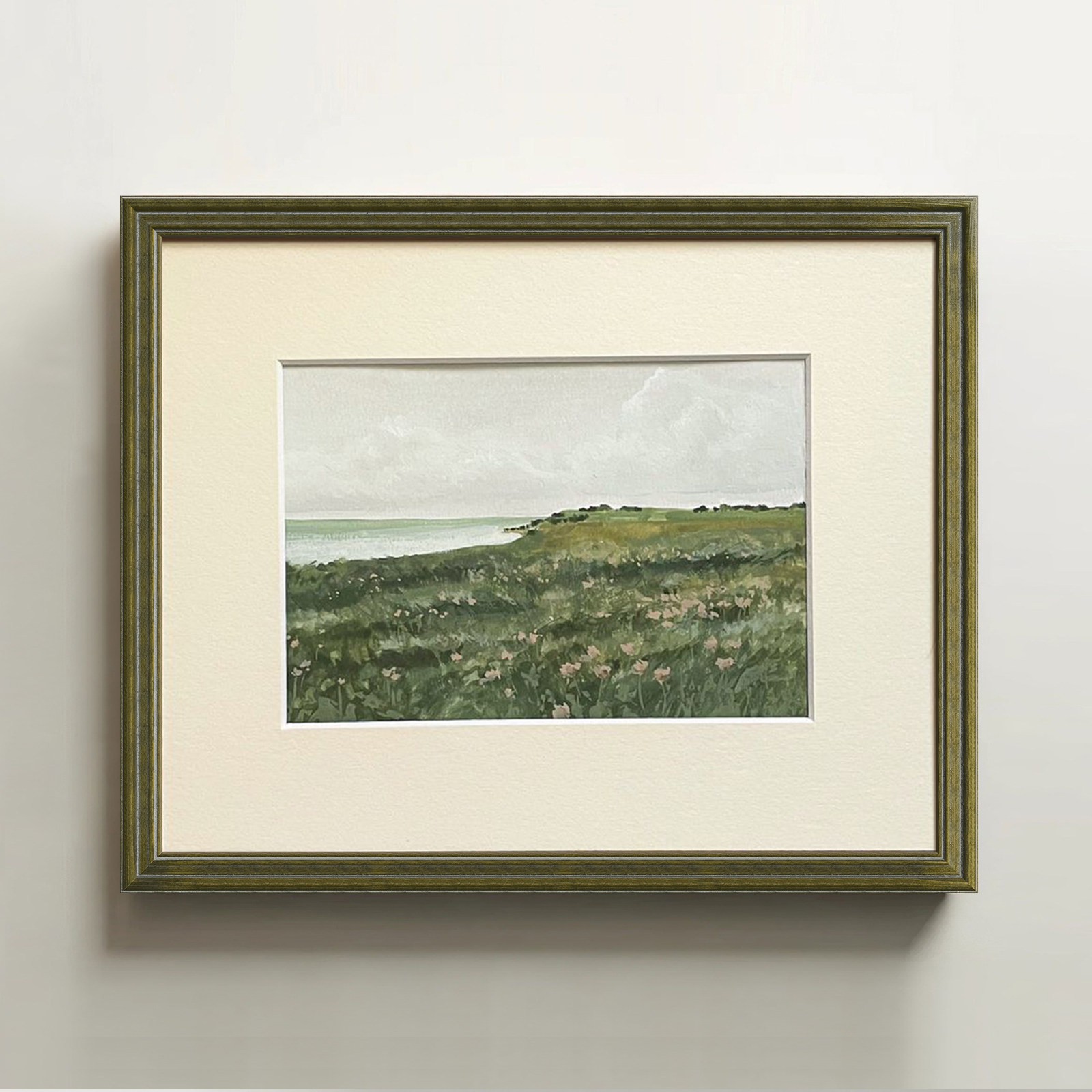 2.5cm 앤틱 워시드 세이지 그린 스트라이프 우드 사 - Bamboo Photo Frame 리뷰 및 가격