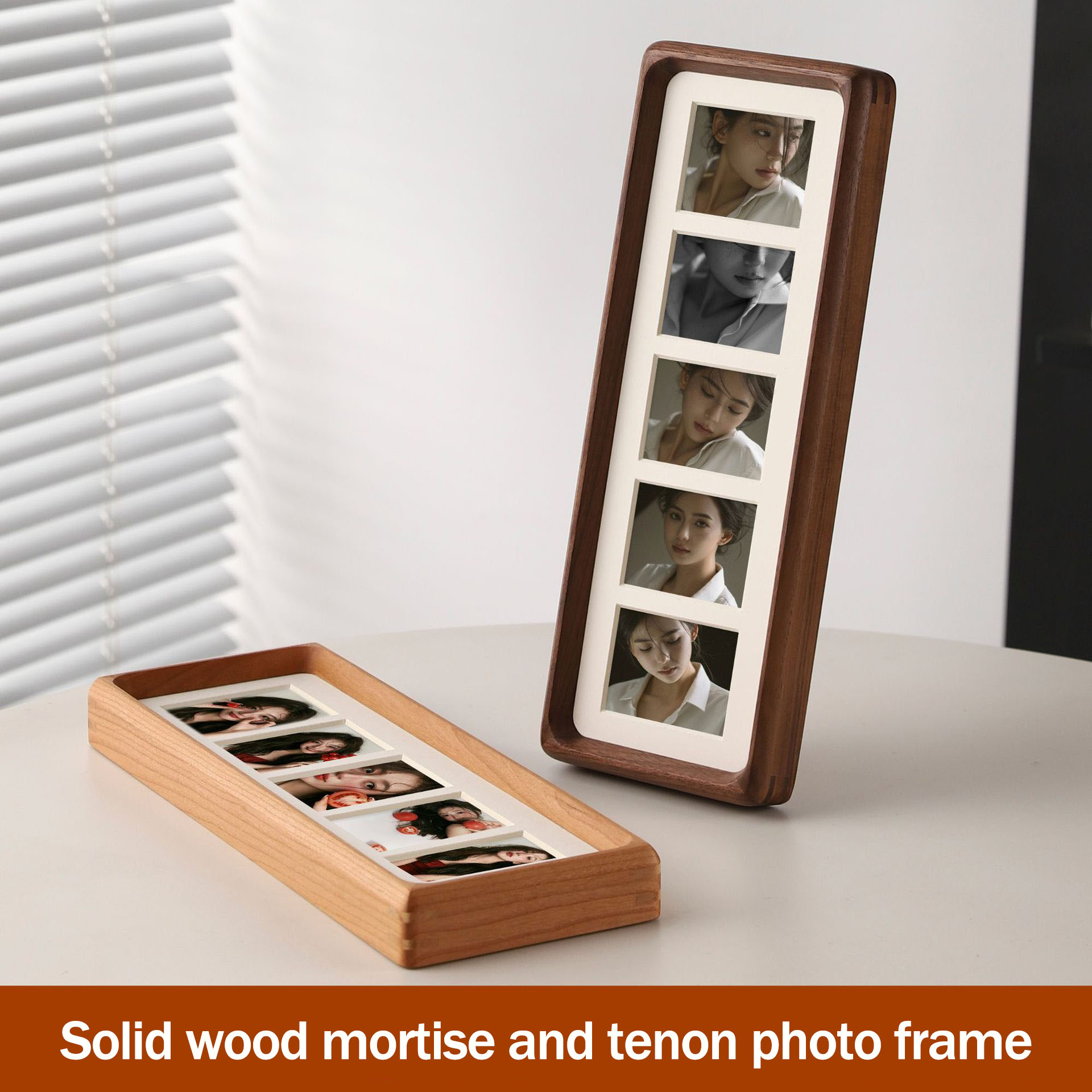 원목 사진 액자 고품질 블랙 월넛/티크 모티스앤테논 5 - Bamboo Photo Frame 리뷰 및 가격