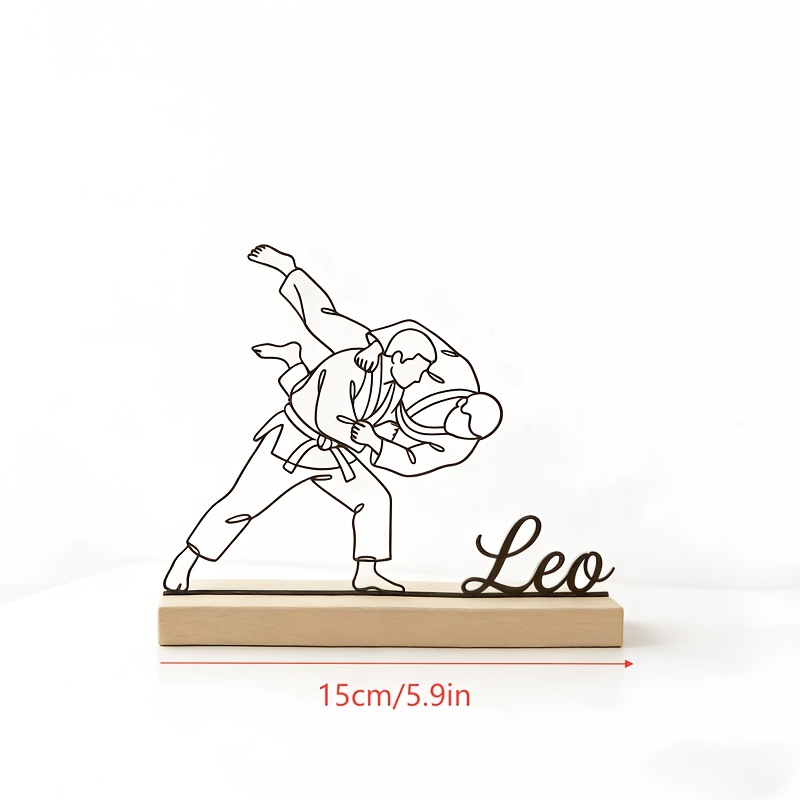 맞춤 각인 유도 무술 조각상 나무 받침대 데스크탑 장식 - Home Decor Unique 리뷰 및 가격