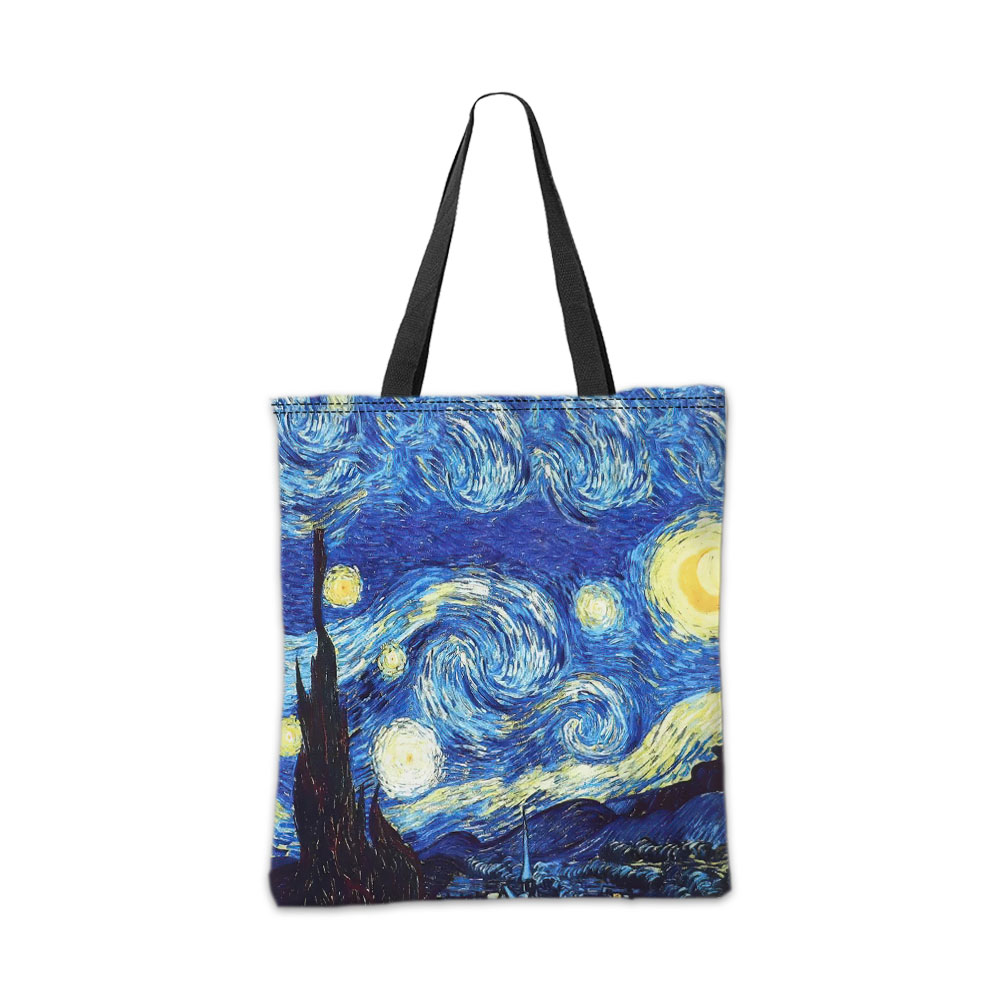 반 고흐 시리즈 토트백 화장품 파우치 유화 별이 빛나는 - Abstract Oil Painting 리뷰 및 가격
