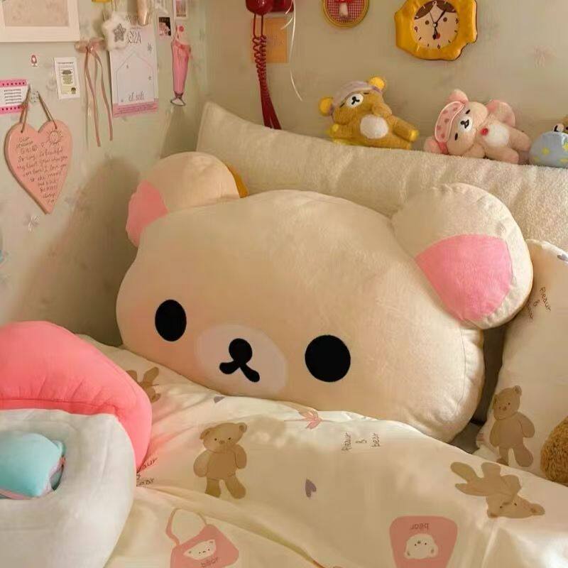 릴라쿠마 플러시 베개 부드러운 봉제 곰 쿠션 귀여운 만 - Home Decor Sofa 리뷰 및 가격
