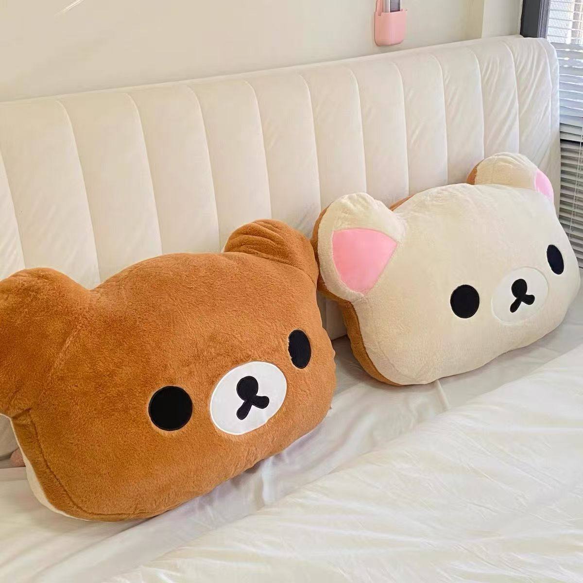 릴라쿠마 플러시 베개 부드러운 봉제 곰 쿠션 귀여운 만 - Home Decor Sofa 리뷰 및 가격