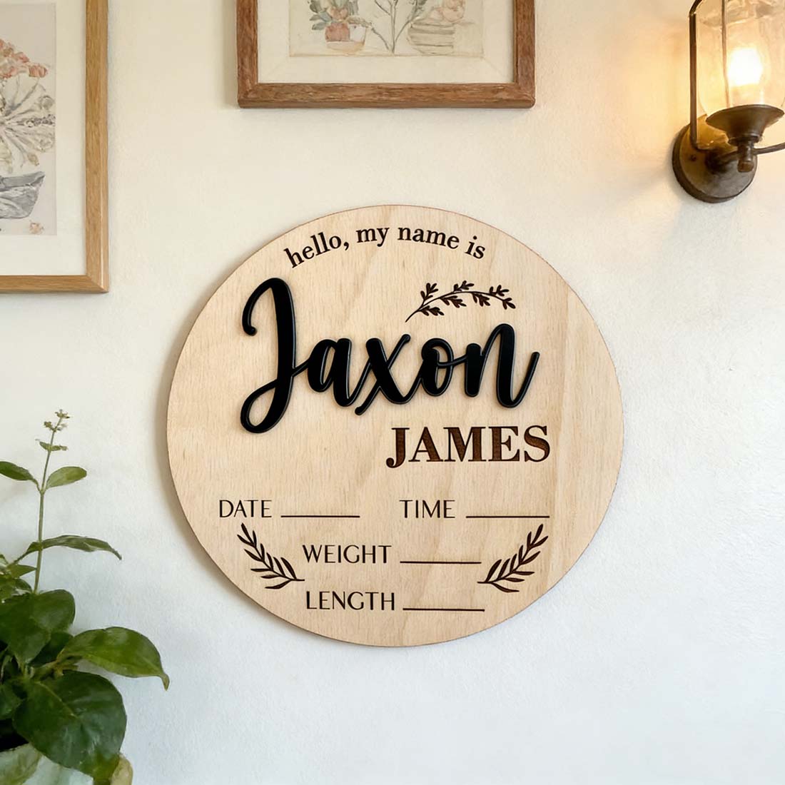 1Pc 맞춤형 아기 발표판 나무 이름표, 가정실 사무실 - Home Decor Unique 리뷰 및 가격