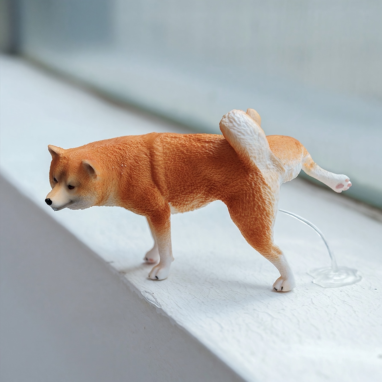 1/6 스케일 재미있는 시바견 피규어 세트 (배변 및  - Home Decor Resin 리뷰 및 가격