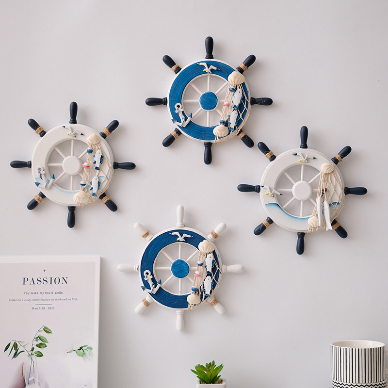 지중해 스타일 나무 배방향타 홈데코 벽걸이 사진벽 장식 - Home Decor Nautical 리뷰 및 가격