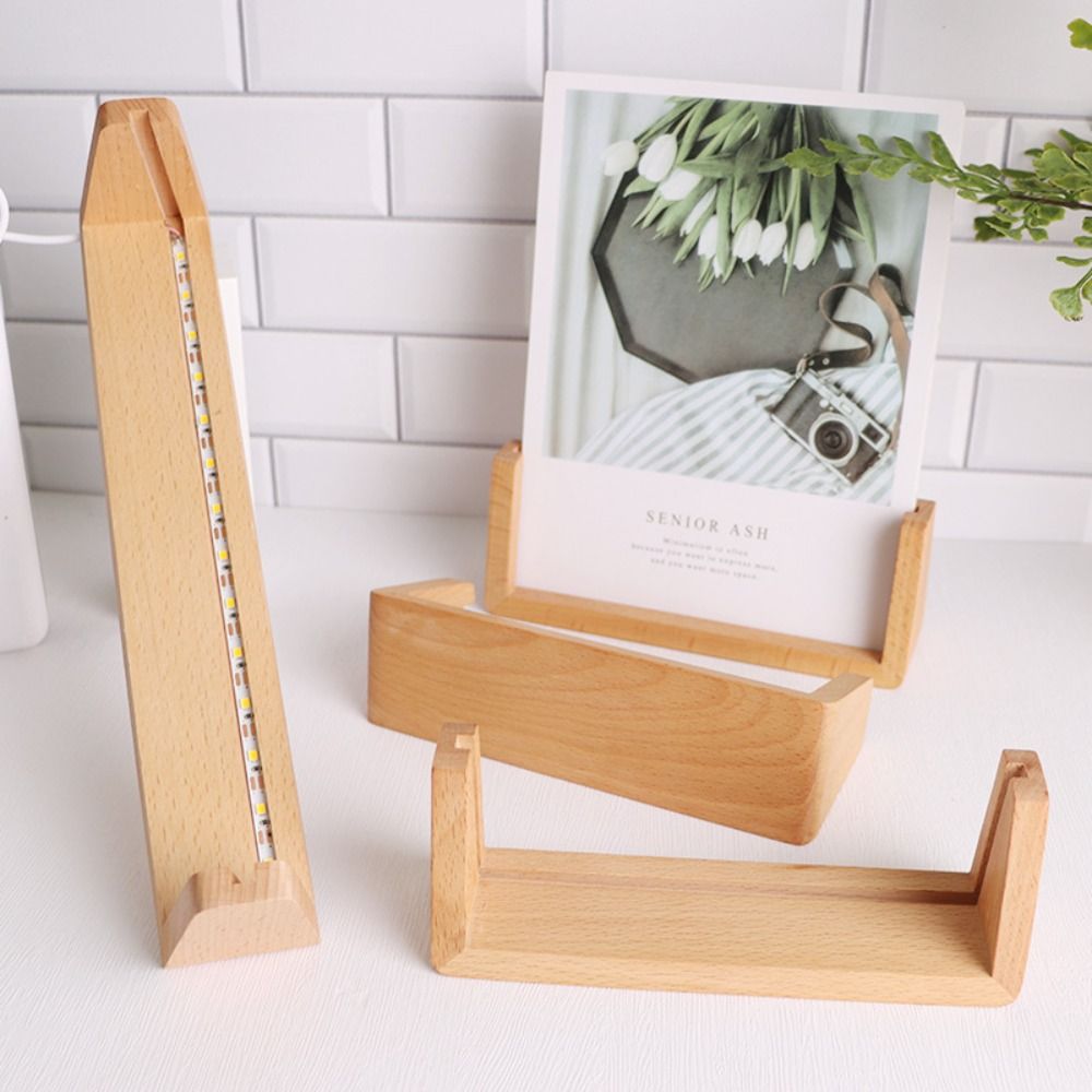 따뜻한 조명 나무 조명 받침대 미끄럼 방지 USB 플러 - Bamboo Photo Frame 리뷰 및 가격
