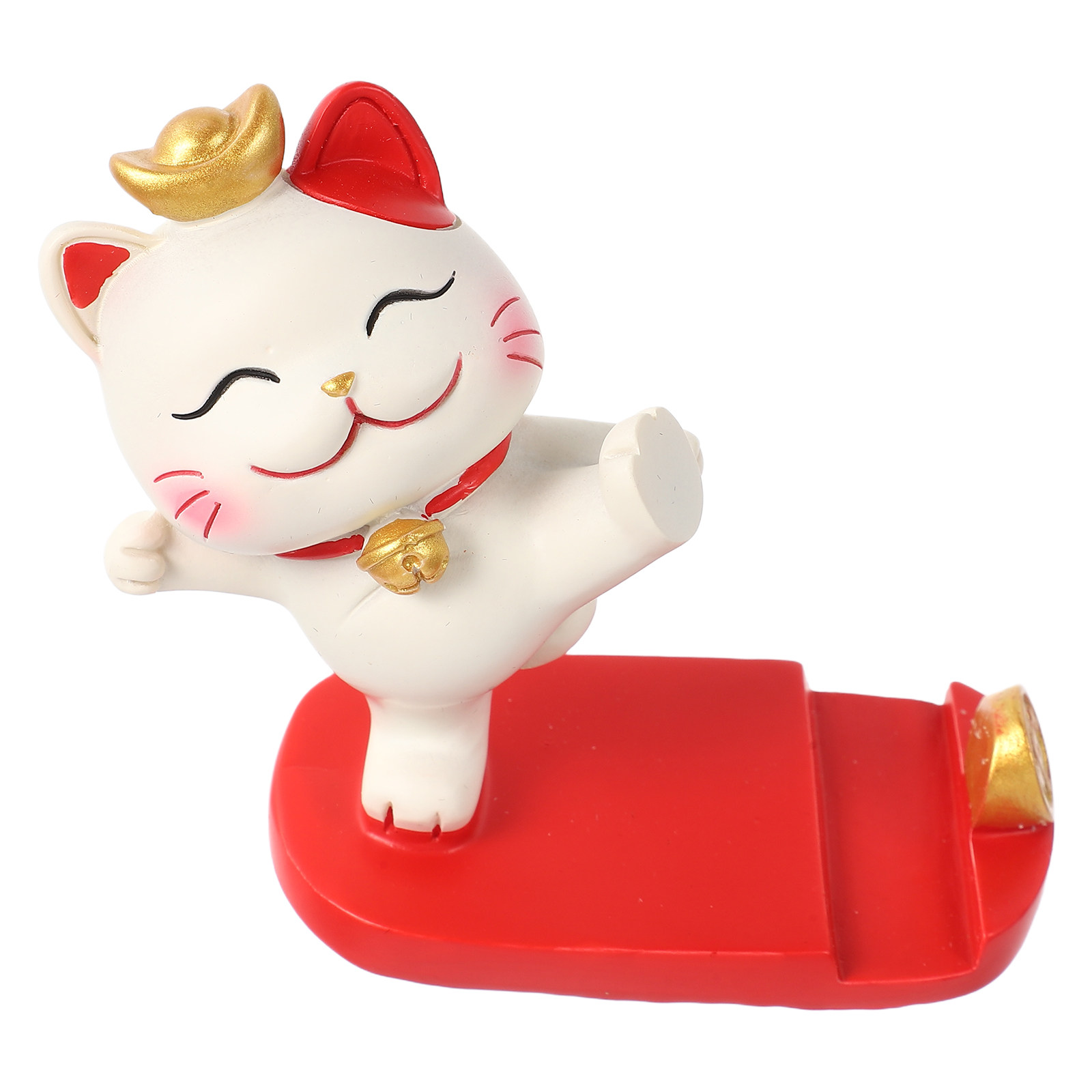 창의적인 레진 중국 행운의 고양이 휴대폰 거치대 귀여운 - Home Decor Resin 리뷰 및 가격