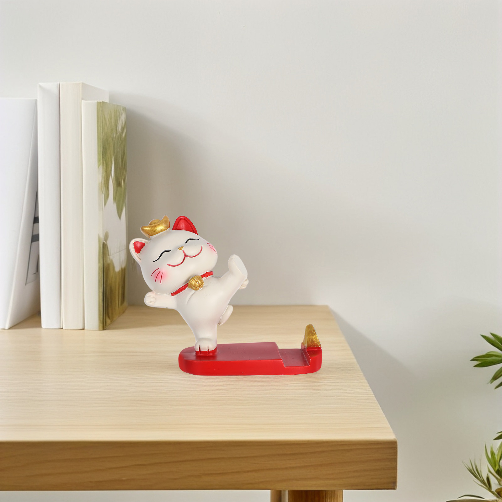 창의적인 레진 중국 행운의 고양이 휴대폰 거치대 귀여운 - Home Decor Resin 리뷰 및 가격