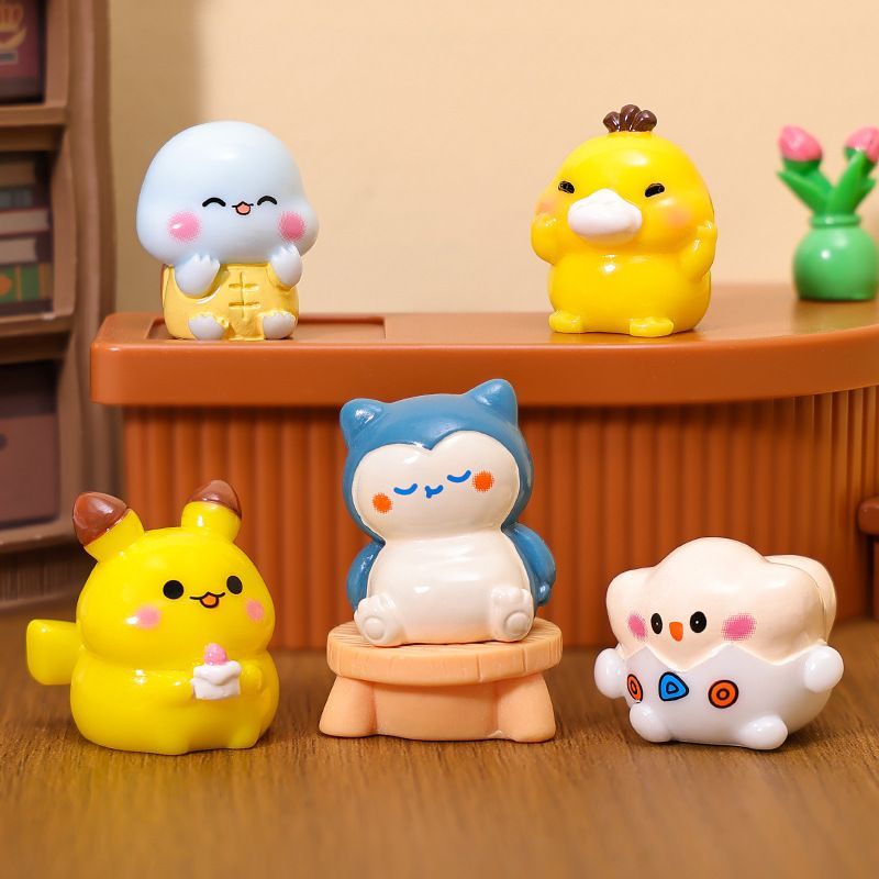 포켓몬 미니 풍경 피규어, 창의적이고 귀여운 입자 장난 - Home Decor Resin 리뷰 및 가격