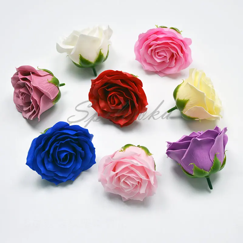 Spilewka 6 층 Dia7cm 품질 장미 꽃 머리 - Home Decor Flowers 리뷰 및 가격