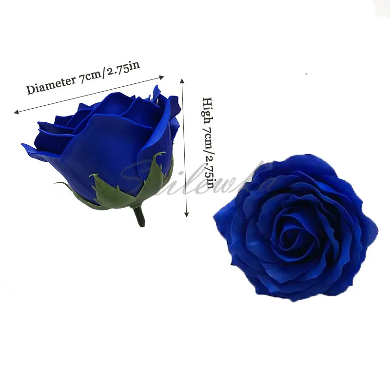 Spilewka 6 층 Dia7cm 품질 장미 꽃 머리 - Home Decor Flowers 리뷰 및 가격