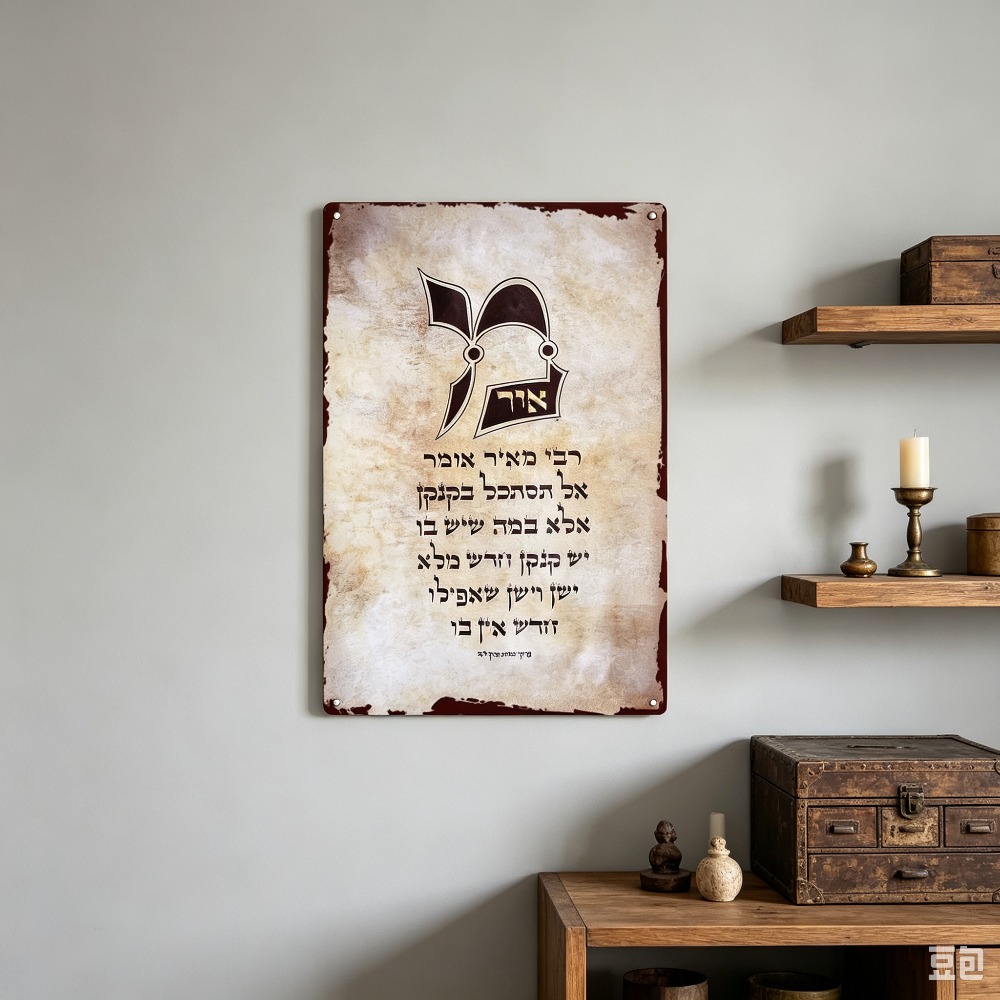 CIFBUY 빈티지 히브리어 토라 스크립트 알루미늄 벽 - Home Decor In 리뷰 및 가격