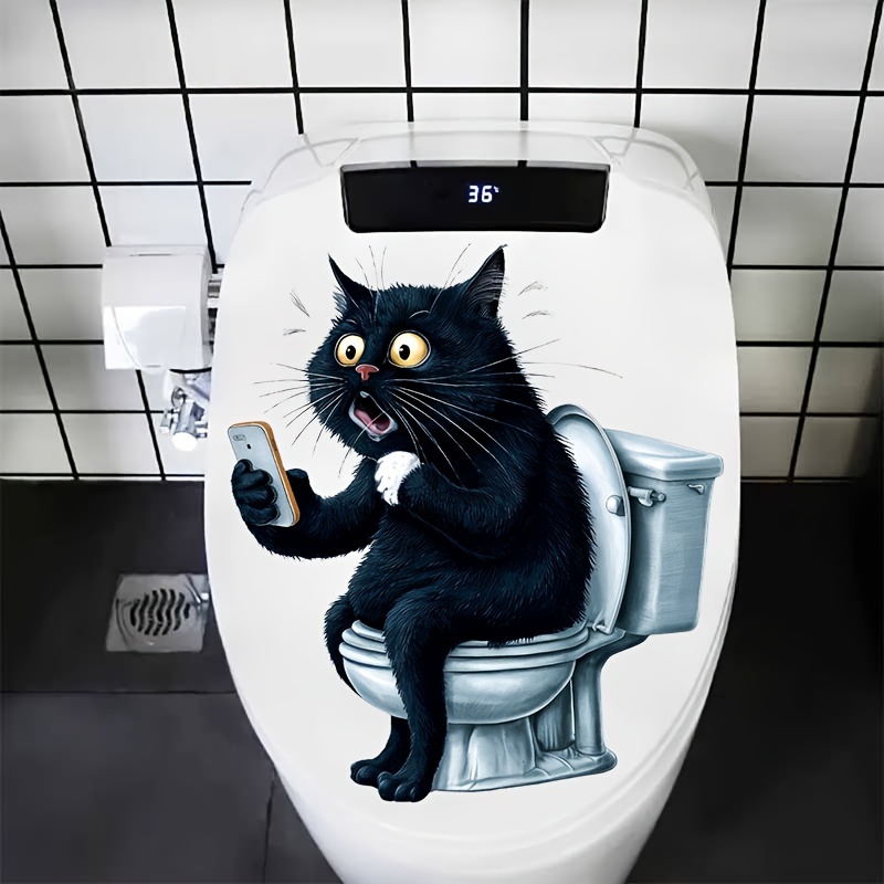 재미있는 고양이 모빌 게임 화장실 자가 접착 스티커,  - Home Decor Mobile Game 리뷰 및 가격