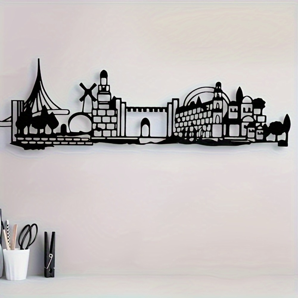 CIFBUY 금속 벽 장식 예술품, 예루살렘 스카이라인 - Home Decor In 리뷰 및 가격