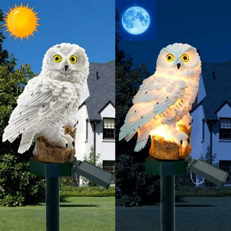 태양광 올빼미 조각상 정원등 LED 방수 야외 장식 ( - Home Decor Outdoor 리뷰 및 가격
