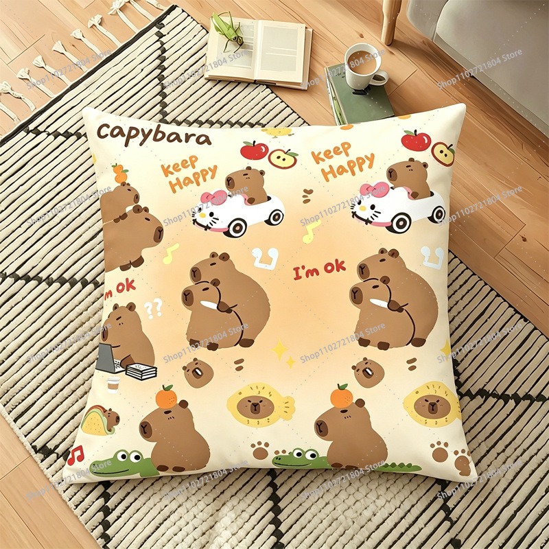 Capibara 45x45cm 소파 용 베개 커버 패션 - Home Decor Sofa 리뷰 및 가격