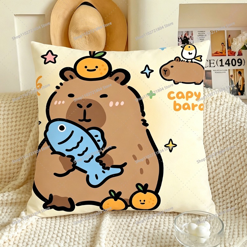 Capibara 45x45cm 소파 용 베개 커버 패션 - Home Decor Sofa 리뷰 및 가격