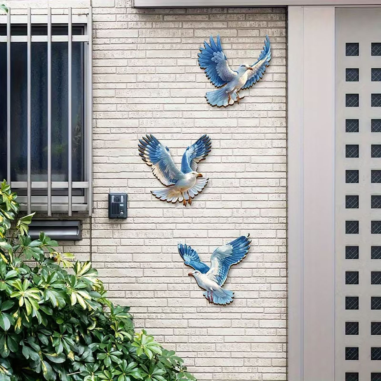 3개의 나무 갈매기 벽 장식, 해양 스타일 갈매기 벽  - Home Decor Nautical 리뷰 및 가격