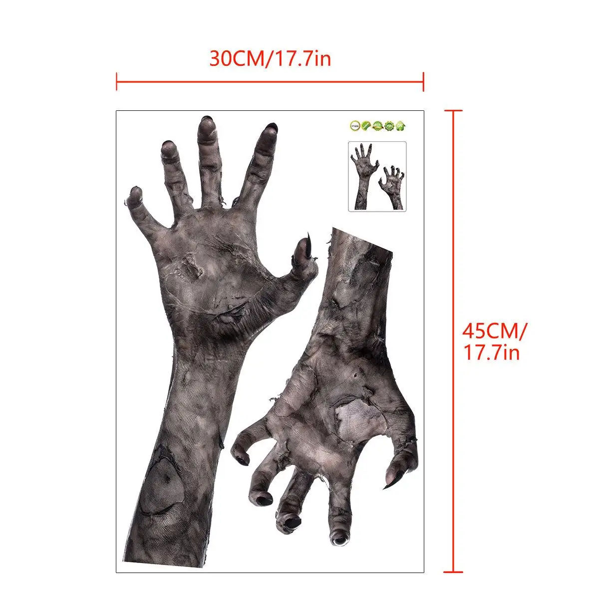 Creative Zombie Hand Halloween - Home Decor Window Blinds 리뷰 및 가격