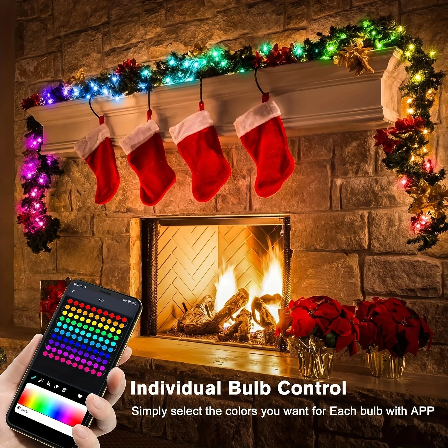 방수 WS2812B LED 스트링 라이트 RGBIC 드 - Home Decor App Free 리뷰 및 가격