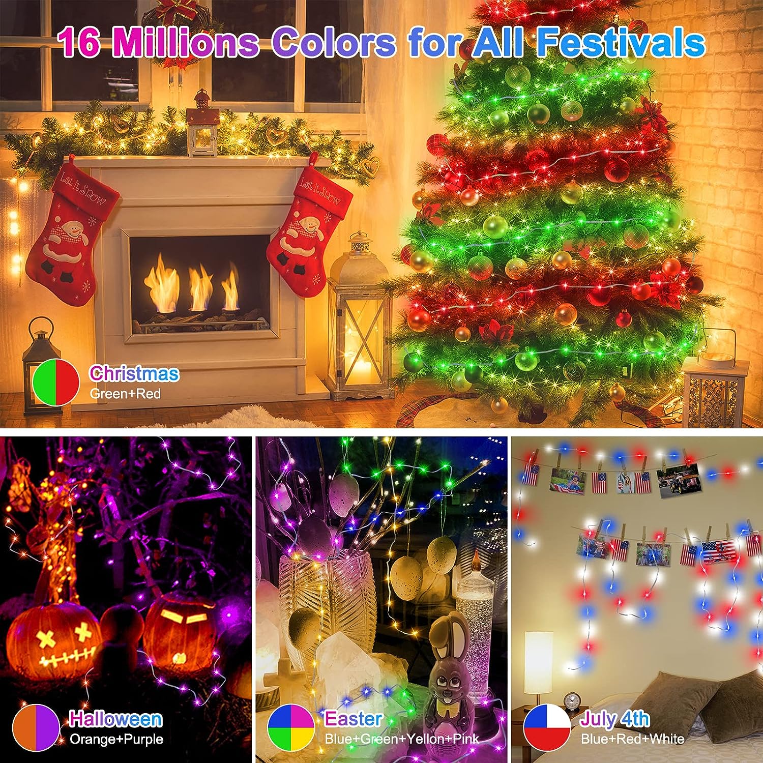 방수 WS2812B LED 스트링 라이트 RGBIC 드 - Home Decor App Free 리뷰 및 가격