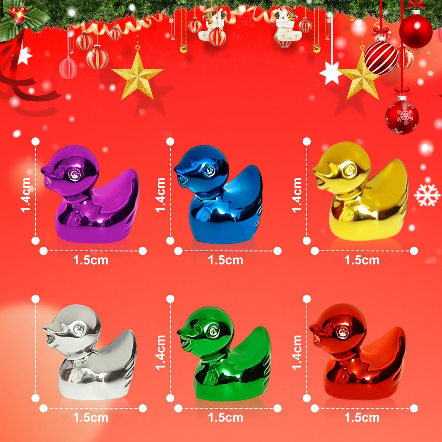 40개 미니 컬러풀 전기 도금 오리 미니어처 작은 동물 - Home Decor Resin 리뷰 및 가격