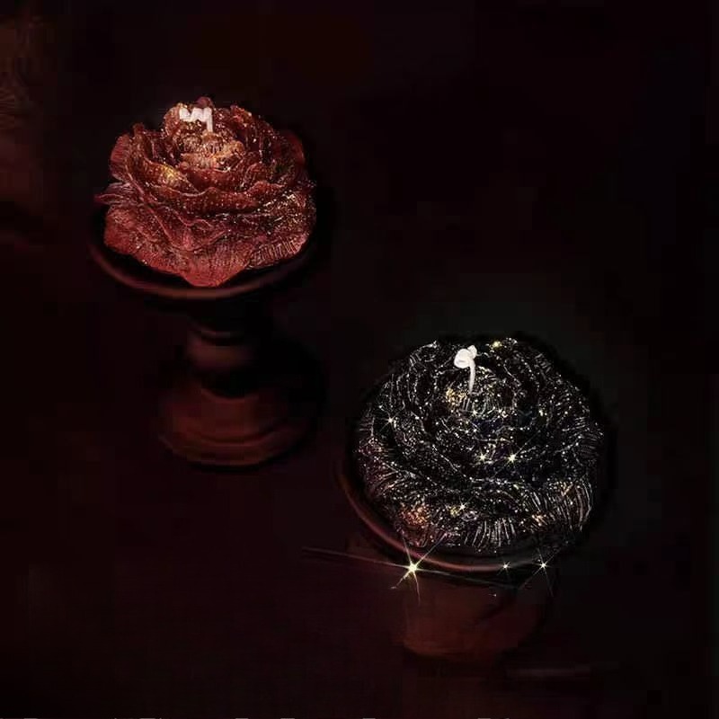 저융점 42 ° C 아로마테라피 캔들 장미 모란 꽃 모 - Home Decor Flowers 리뷰 및 가격