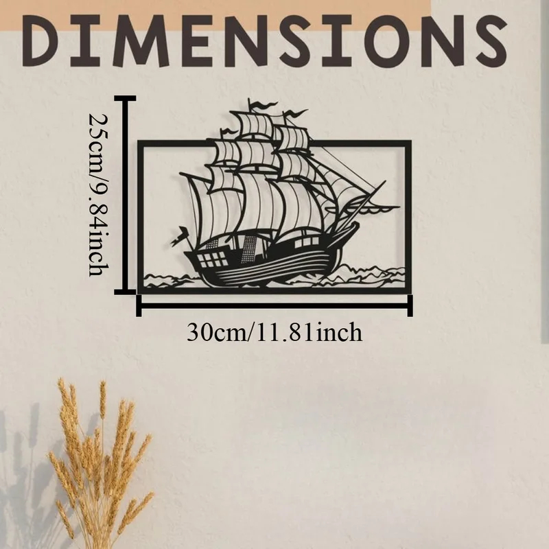 금속 범선 벽 장식, 해안 해양 주택 장식용 해양 입구 - Home Decor Nautical 리뷰 및 가격