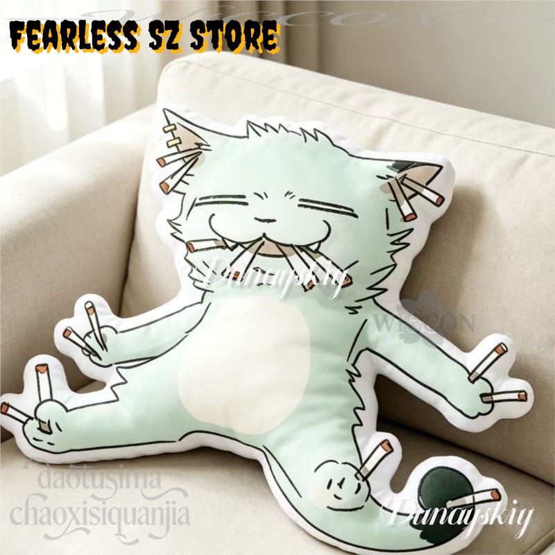 담배피우는 고양이 Q 버전 인형 귀여운 홈 소파 장식  - Home Decor Sofa 리뷰 및 가격