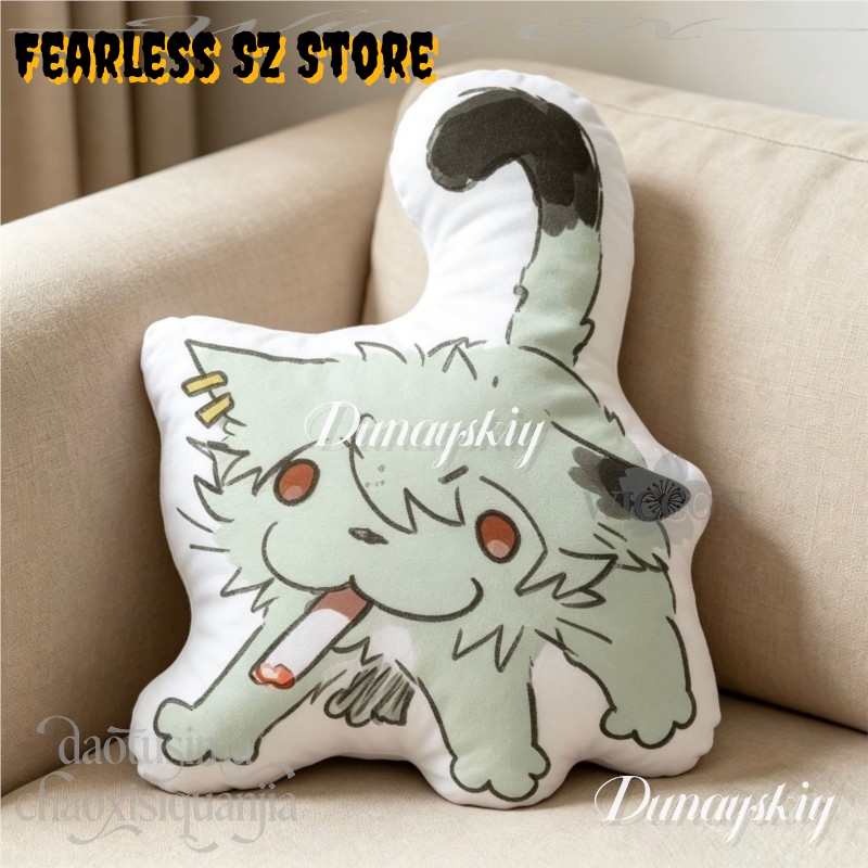 담배피우는 고양이 Q 버전 인형 귀여운 홈 소파 장식  - Home Decor Sofa 리뷰 및 가격
